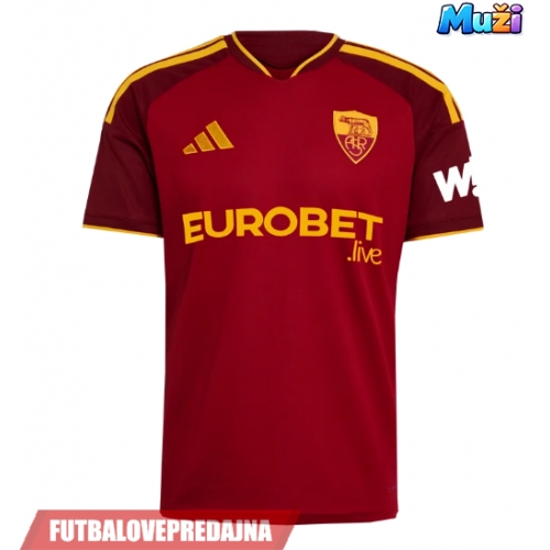 Lacne Muži Futbalové dres AS Roma Manu Kone #17 2026-27 Krátky Rukáv - Domáci